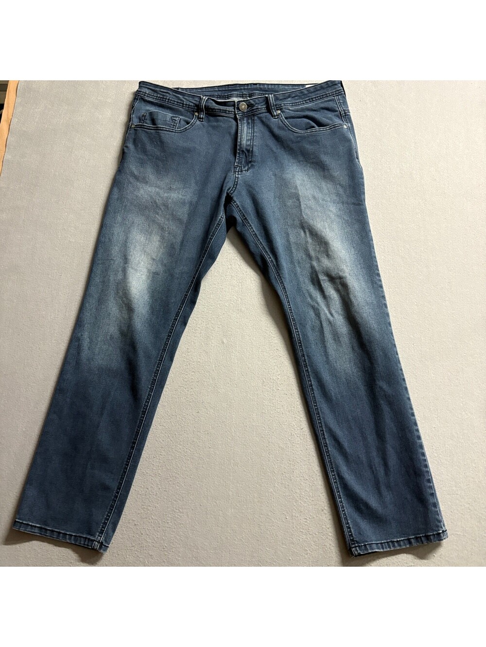 Buffalo David Bitton Axel Slim Stretch Jeans Mens 38x32 Blue Denim